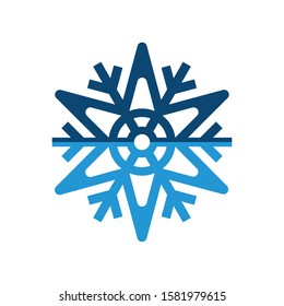 Snowflake Logo vector, Christmas Holiday snowflake picture, snowflake app icon, Snowflake illustration Design.