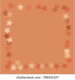 Snowflake logo which consists of isolated elements. Stylish, consist of beautiful  elements in snowflake logo. Can be used as print, wallpaper, cards, poster, logo, background 