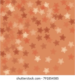 Snowflake logo which consists of isolated elements. Stylish, consist of beautiful  elements in snowflake logo. Can be used as print, wallpaper, cards, poster, logo, background 