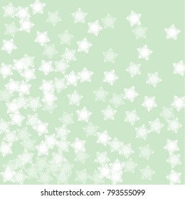 Snowflake logo which consists of isolated elements. Stylish, consist of beautiful  elements in snowflake logo. Can be used as print, wallpaper, cards, poster, logo, background 