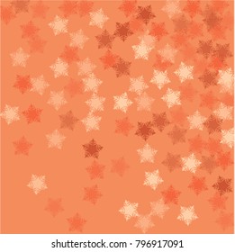 Snowflake logo which consists of isolated elements. Stylish, consist of beautiful elements in snowflake logo. Can be used as print, wallpaper, cards, poster, logo, background