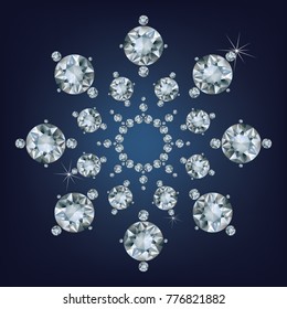 Snowflake made a lot of from diamonds.