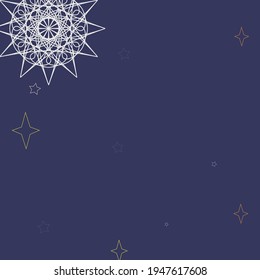 Snowflake Magic Purple Mystery Sky Wallpaper. New Year Pastel Mandala Violet Green Ornament. Holiday Winter Colorful Christmas White Chaotic Background. Stars Cozy Pink Night Orange Background.
