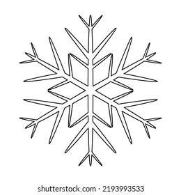 Snowflake Mandala Coloring Page Adult Older Stock Vector (Royalty Free ...