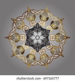 Snowflake mosaic icon. Graphic element decoration. Silhouette snow flake sign isolated background. Flat design. Vector illustration. Symbol winter, frozen, Christmas, New Year holiday.