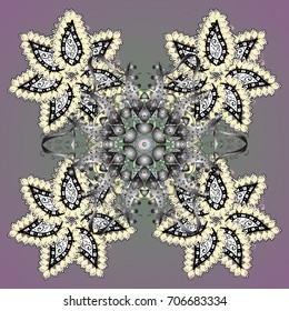Snowflake mosaic icon. Symbol winter, frozen, Christmas, New Year holiday. Flat design. Vector illustration. Graphic element decoration. Silhouette snow flake sign isolated background.