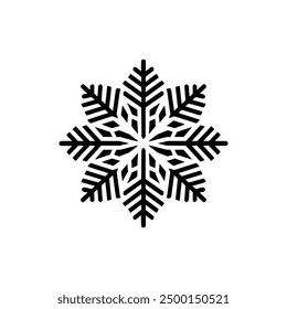 Diseño de Plantilla de Ilustración vectorial de logotipo de naturaleza de copo de nieve