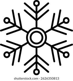 Copo de nieve Nuevo diseño creativo de iconos vectoriales