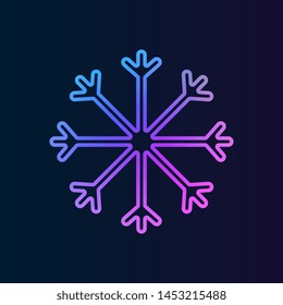 snowflake nolan icon. Simple thin line, outline illustration of Christmas joy icons for UI and UX, website or mobile application