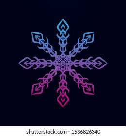 Snowflake nolan icon. Simple thin line, outline vector of snowflake icons for ui and ux, website or mobile application