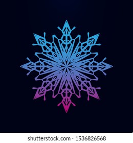 Snowflake nolan icon. Simple thin line, outline vector of snowflake icons for ui and ux, website or mobile application