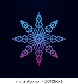 Snowflake nolan icon. Simple thin line, outline vector of snowflake icons for ui and ux, website or mobile application