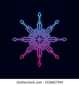 Snowflake nolan icon. Simple thin line, outline vector of snowflake icons for ui and ux, website or mobile application