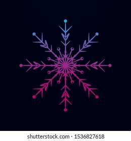 Snowflake nolan icon. Simple thin line, outline vector of snowflake icons for ui and ux, website or mobile application