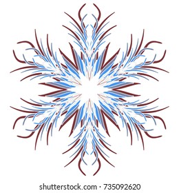 Snowflake is an obligatory detail of winter holidays.