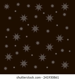 snowflake on black background new