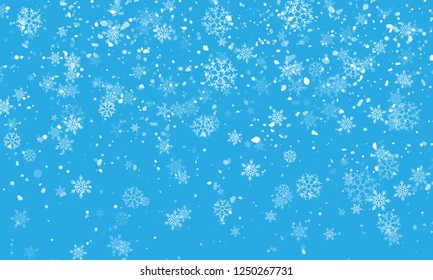 snowflake on the blue background