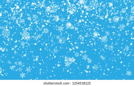 snowflake on the blue background