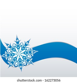 snowflake on a paper background