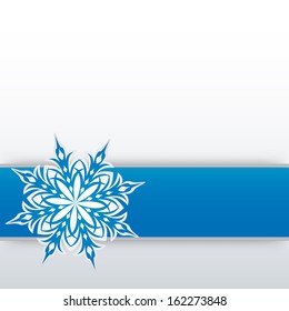snowflake on a paper background