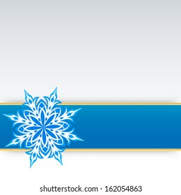 snowflake on a paper background. Vector. EPS 10