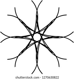 snowflake on white background