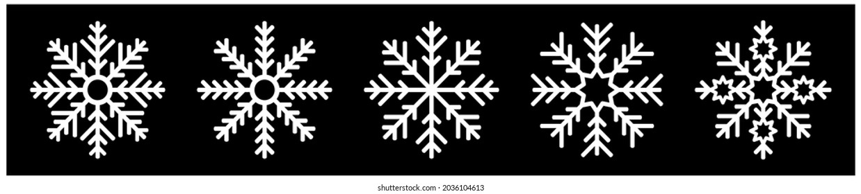 snowflake on a white background