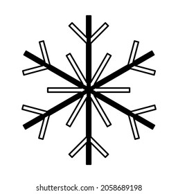 snowflake on a white background