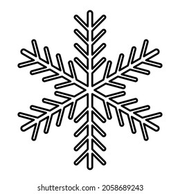 snowflake on a white background