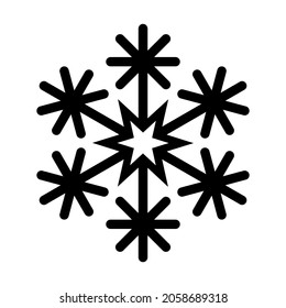 copo de nieve sobre fondo blanco