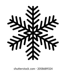 copo de nieve sobre fondo blanco