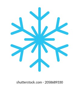 copo de nieve sobre fondo blanco