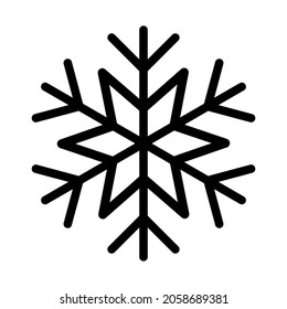 copo de nieve sobre fondo blanco