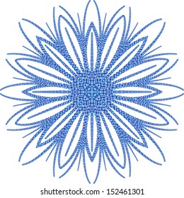 Snowflake on a white background, EPS10 - vector graphics.