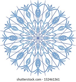 Snowflake on a white background, EPS10 - vector graphics.