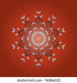 Snowflake ornament isolated