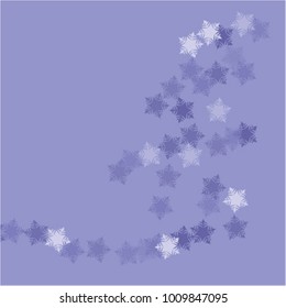 Snowflake ornament which consists of isolated elements. Stylish, consist of beautiful elements in snowflake ornament. Can be used as print, wallpaper, cards, poster, logo, background