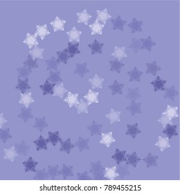 Snowflake ornament which consists of isolated elements. Stylish, consist of beautiful  elements in snowflake ornament. Can be used as print, wallpaper, cards, poster, logo, background