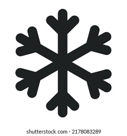 The Snowflake with Outline Icon