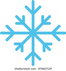 snowflake outline icon