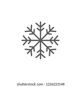 Snowflake outline  icon.  Sign for web and mobile design.
Vector illustration. Christmas, winter, holiday symbol.