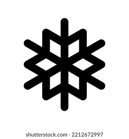 Snowflake Outline Icon Vector Graphics Stock Vector (Royalty Free ...