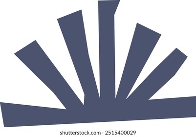 Ilustração de vetor de peça de corte de papel de floco de neve