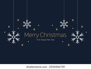 Fondo de patrón de copo de nieve para el día de las Navidades y feliz año nuevo. Vector de patrón de copo de nieve. espacio libre para texto.