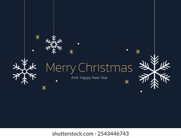 Snowflake pattern background for Christmas day and Happy new year. Snowflake pattern vector. free space for text.