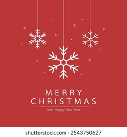 Snowflake pattern background for Christmas day and Happy new year. Snowflake pattern vector. free space for text.