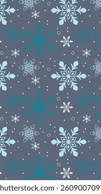 Snowflake pattern background. Snowflake illustration pattern. Snowflake background. Perfect for fabrics, textile, wallpaper, decor. SSTKbackground