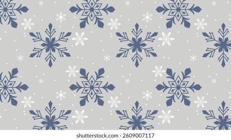 Snowflake pattern background. Snowflake illustration pattern. Snowflake background. Perfect for fabrics, textile, wallpaper, decor. SSTKbackground