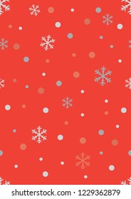 Snowflake pattern on blue background. christmas decoration. vector illustration. seamless pattern.
