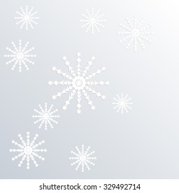 snowflake pattern on paper background  surround